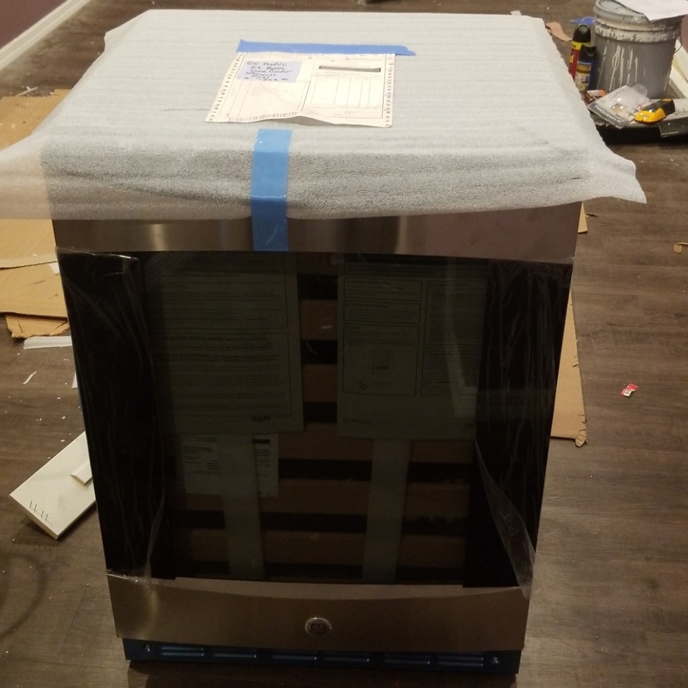 GE Profile 52 Bottle Wine Cooler Stainless Steel